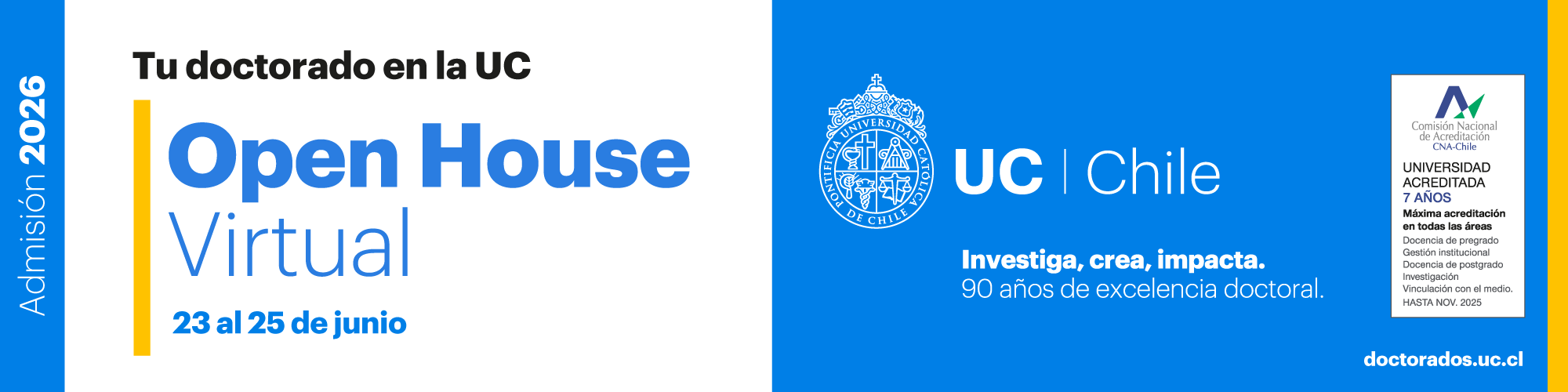 Open House virtual de Doctorados UC 2025